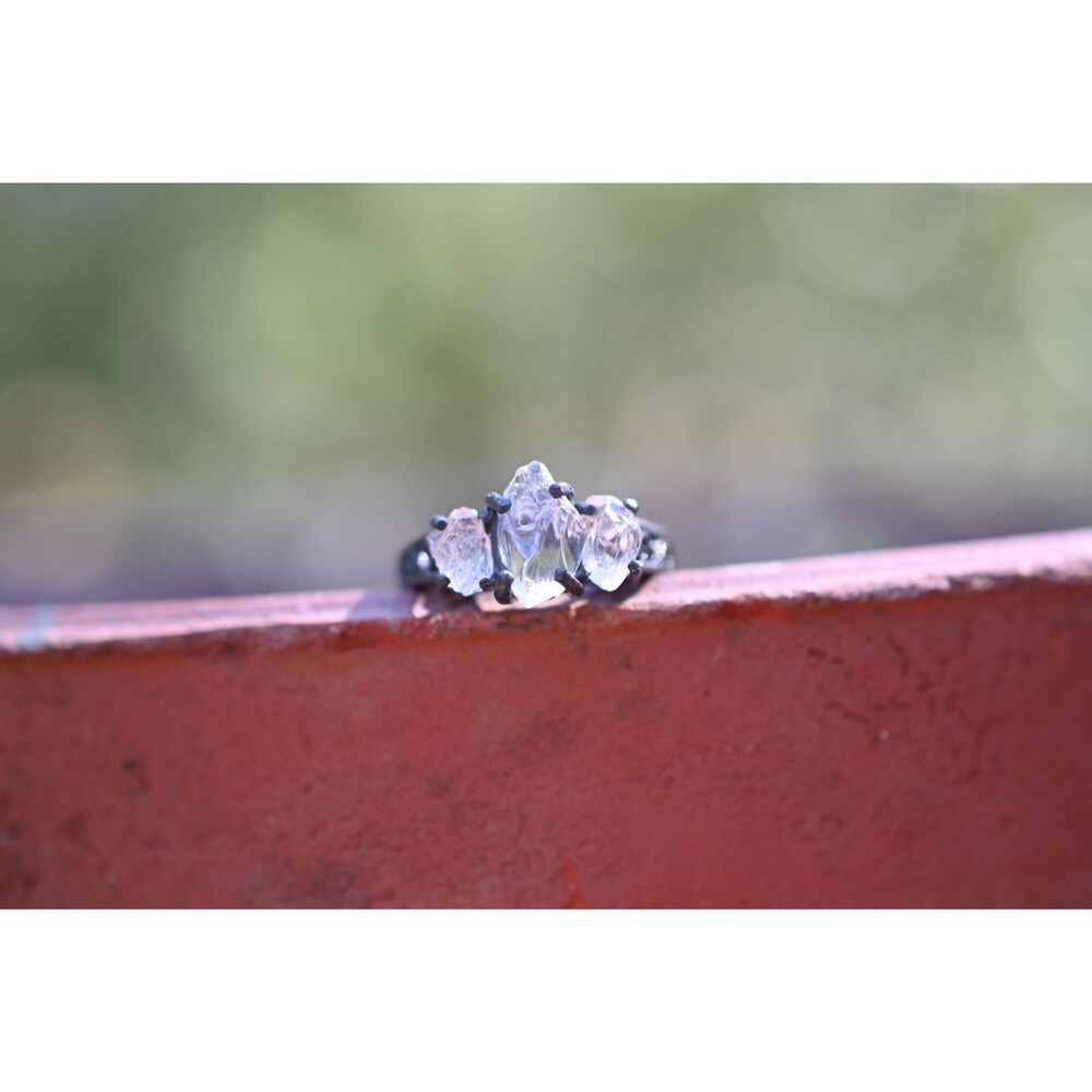 Raw Gemstone Ring Rough Stone Engagement Ring Cocktail Statement Ring Large Roug